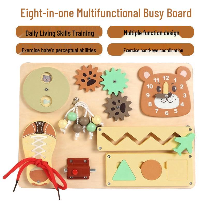 Best-selling Busy Board: Multifunctional Sensory Learning Toy for Children Aged 3-6.
