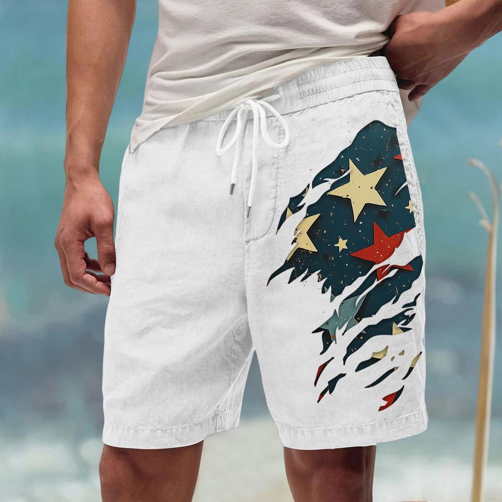 Men's Summer Large Casual Loose Sports Pants Beach Shorts
