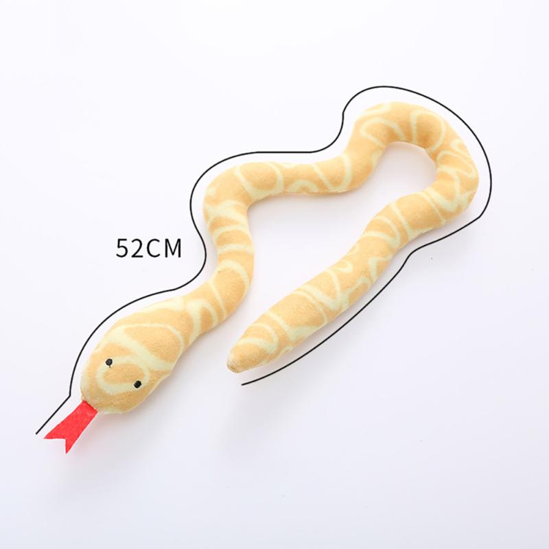 Snake Plush Teaser Cat Toys Bite-resistant Molar Interactive Catnip Chewing Playing Toy Cat Supplies