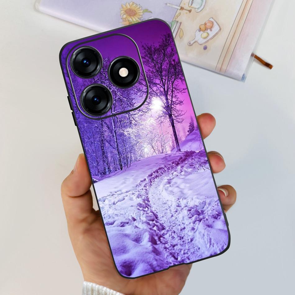 Phone Case For Tecno Spark 10 10C 2023 Fashion Flower Cat Butterfly Soft Silicone TPU Cases For Tecno Spark10 Spark10c KI5q KI5k