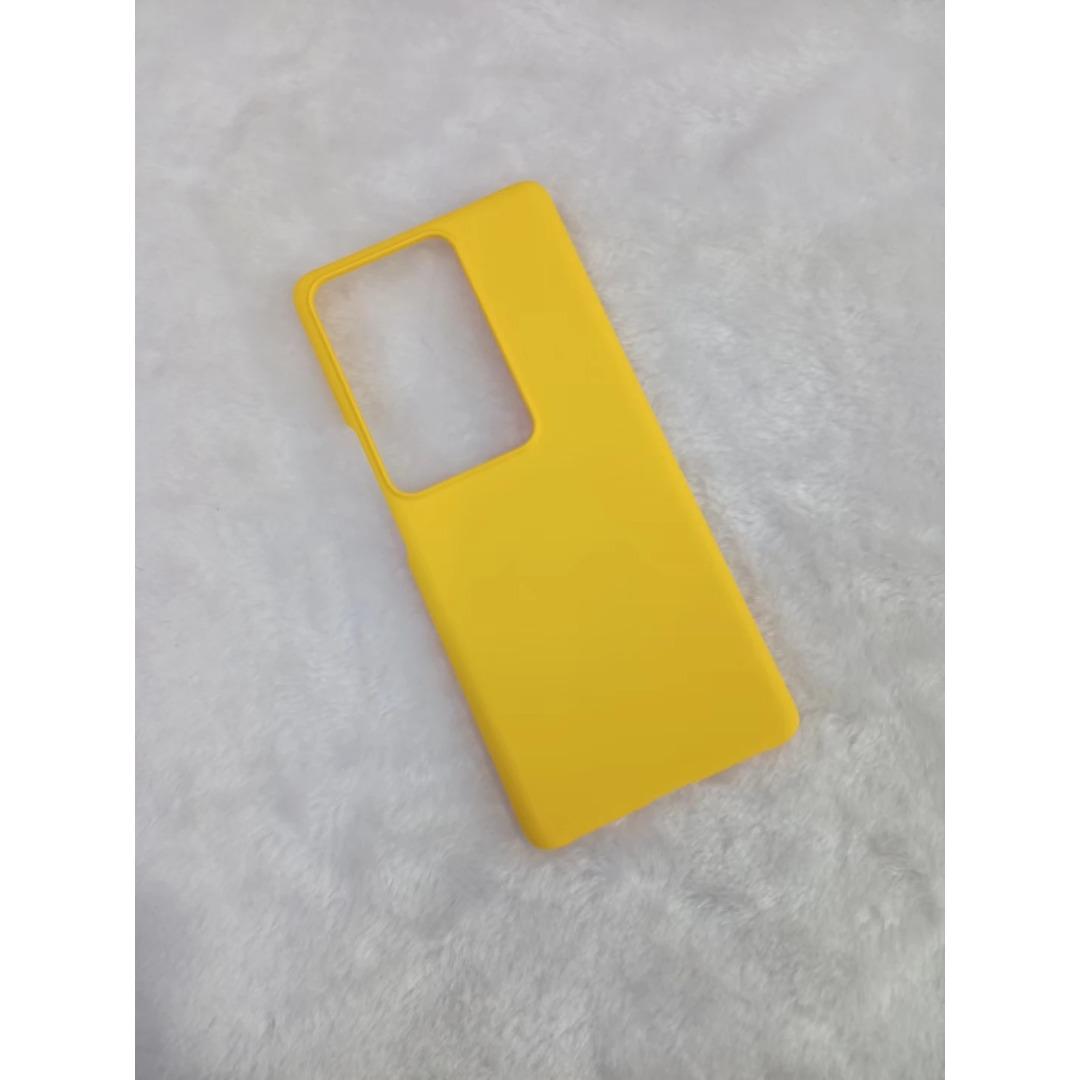 

Простой ультратонкий матовый чехол для телефона Vivo S9 S10 series, S12 S15 series, S16 S17 series. Чехол-накладка для задней панели ПК с защитой от отпечатков пальцев. For vivo S17T жёлтый