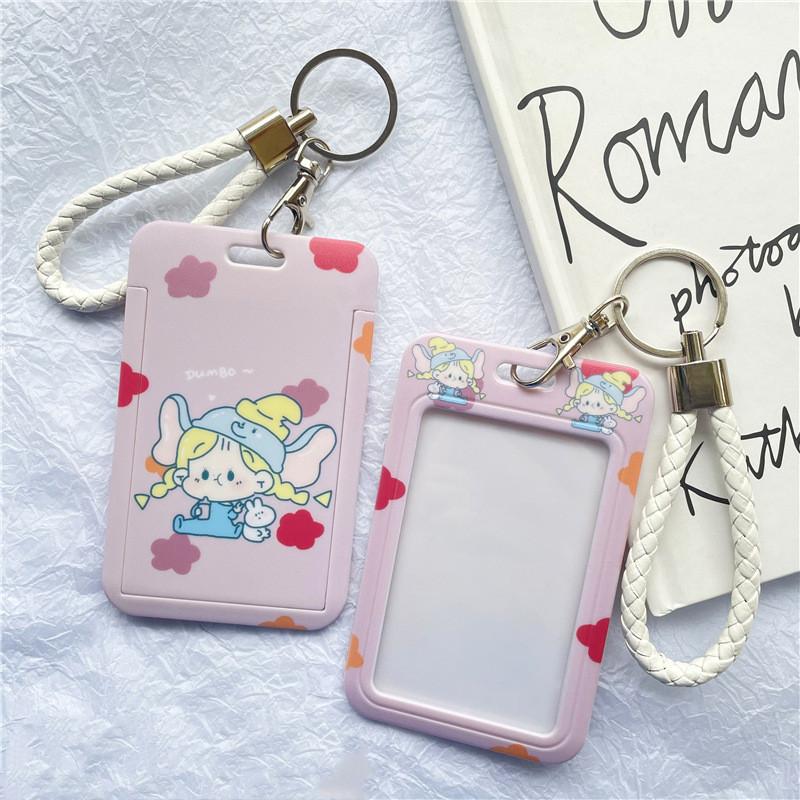 Waterproof Cartoon Plastic Card Cover Women's Kids Bus Credit ID Name Business Working Bank Card Badge Holder Protective Cover