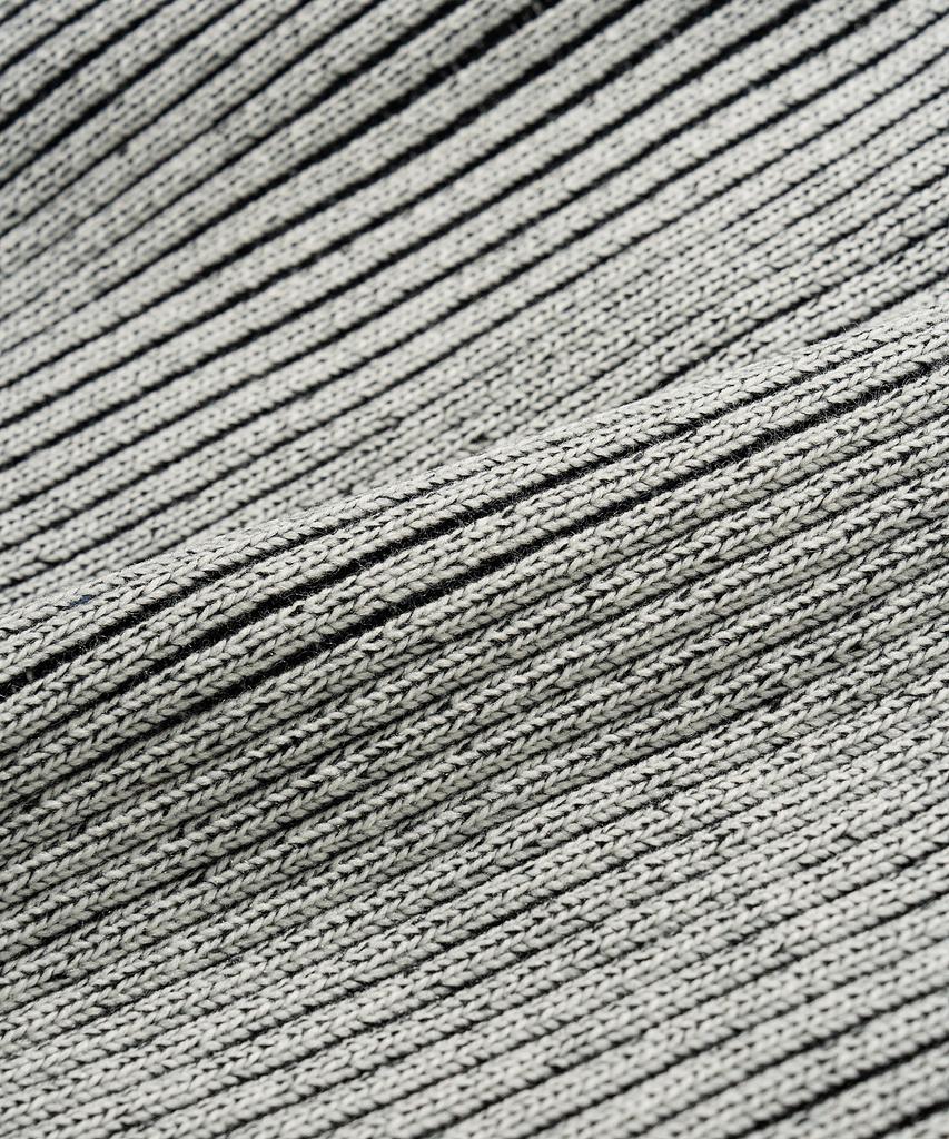 Vastic Two-Tone Knit Zip-Up_White / Black