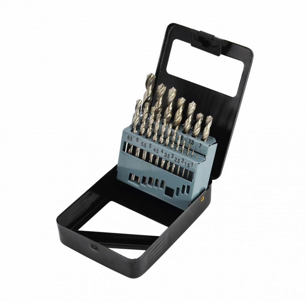 Awtools HSS- Metal Drill Bits Set 19 Pcs /1.0 - 10.0 /