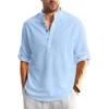 Bellstone Men's Solid Regular Fit Shirt (KURTA1600_Sky Blue_M