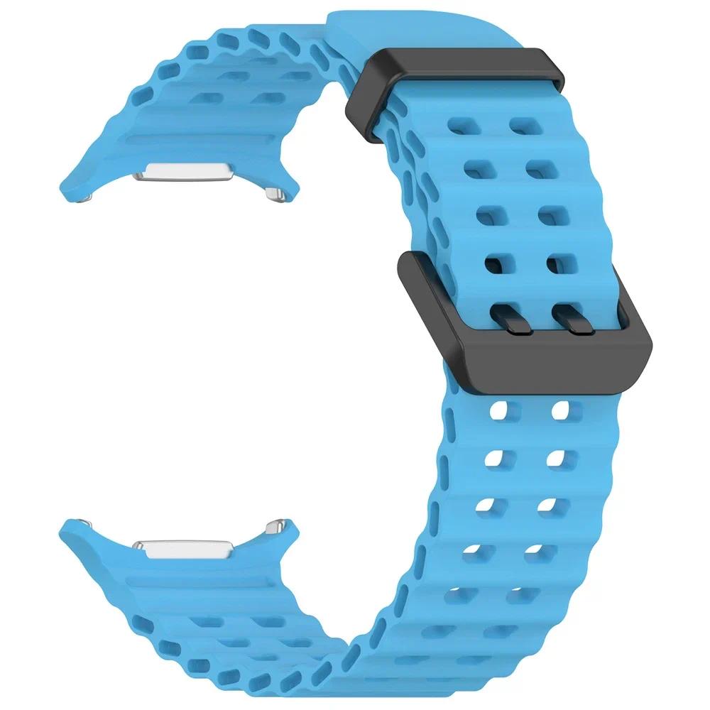 Sport Silicone Strap for Samsung Galaxy Watch Ultra Band Watch 7 Ultra 47mm Replacement Bracelet Correa SM-L705 Breathable Strap
