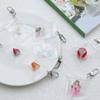 Chic Fruit Themed Clear Keychain Lovely Clear Fruit Bag Key Rings Unique Keychain Accessory Gift for Collectors