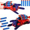 7pcs Spider Launcher Toy Glove Web Shooters Halloween Wristband Prop Boys Cosplay Figure Game Christmas Present Toys