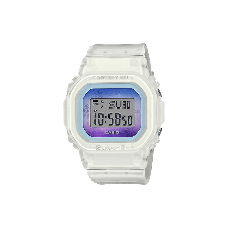 Casio Baby-G BGD-560 Series Matte Alarm Stopwatch Timer Calendar Waterproof Shockproof Quartz Watch Women watches White BGD-560WL-7JF Regular Watch Box,White Matte Strap