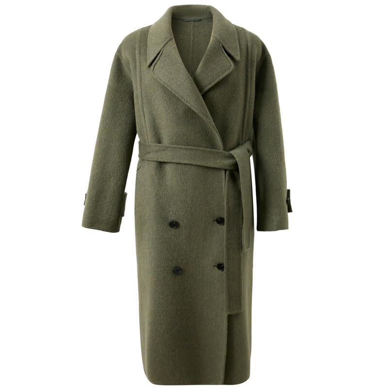 Sancai 2025 Winter Long Double-Faced Wool Coat
