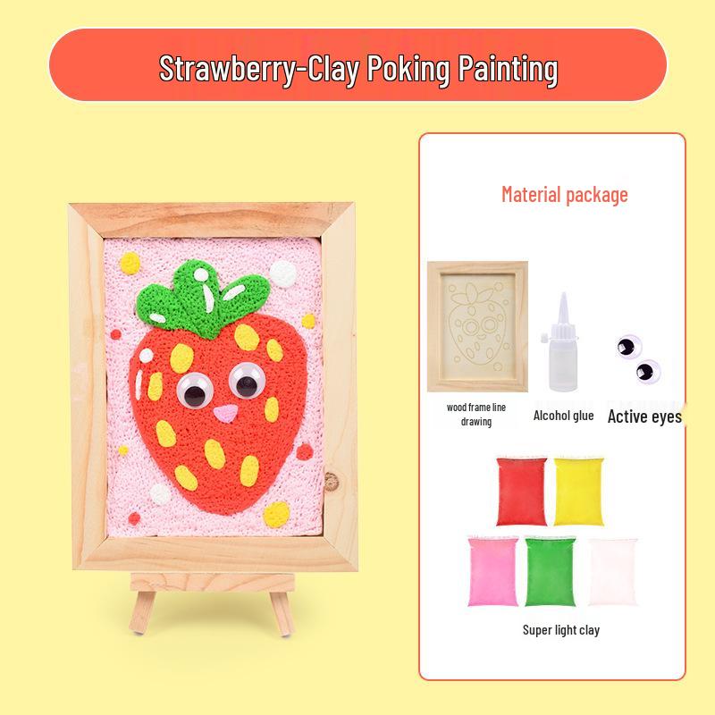 

Год Змеи Глиняная фоторамка Набор для DIY: Детский набор для коллажа и рисования ручной работы для детского сада 10g