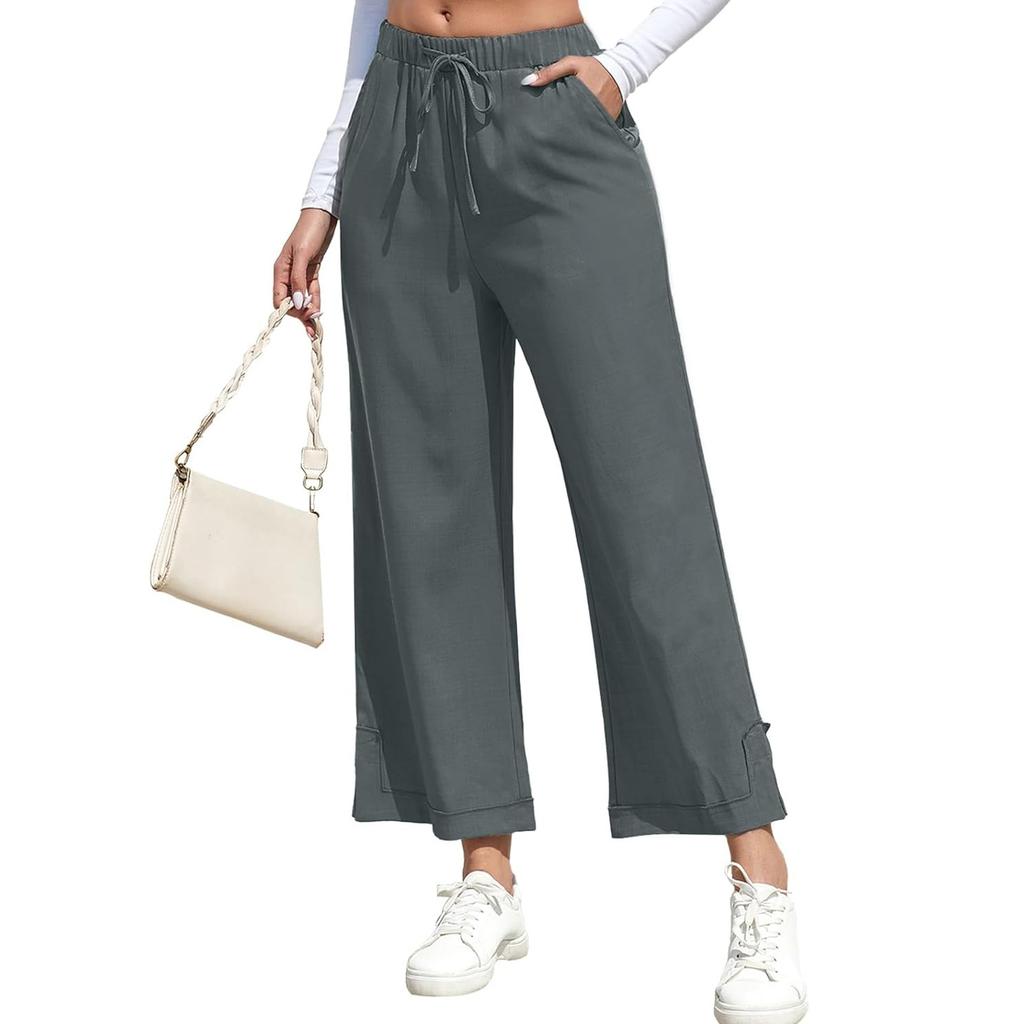 Pantalon ample décontracté et tendance de couleur pour femme