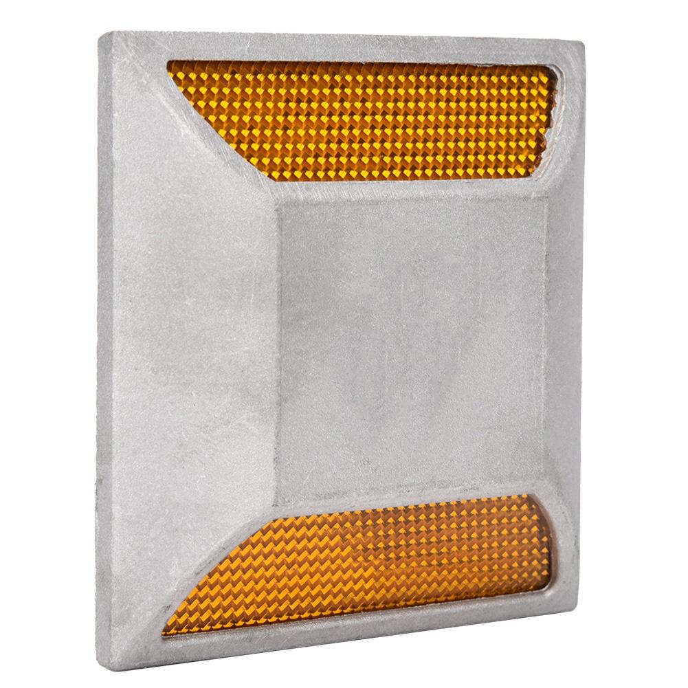 LED Reflective Spike Cast Aluminum Beads Dual Protuberant Signpost Reflective Spike Raised Sign