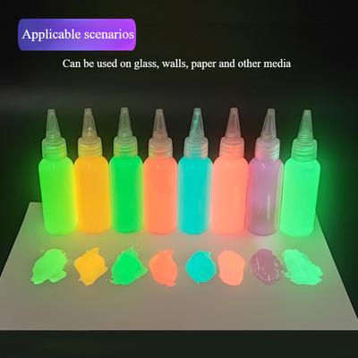 60ml Luminescent Acrylic Pigment Has Strong Adhesion and Easy To Apply To Create Artworks That Shine In The Dark