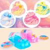 6 Pack Axolotl Slime Kit, Cloud Slime, Butter Slime & Clear Slime, Slime Party Favors for Kids with Axolotl Charms, Soft and Stretchy, Slime for Girls