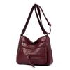 Large Capacity Women's Solid Color Shoulder Bag Multi-Layer Crossbody Bag Multi-Functional Mother Bag