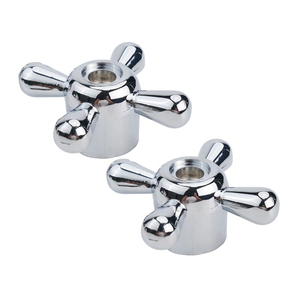 Replacement Tap Knob Handle Set of 2 Made from Alloy for 8mm 20 Teeth Valve Core for Bathroom and For Kitchen Use