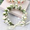 Bride Travel Flower Bridesmaid Sweet Simulation Rose Headband Flower Child Flower Crown Wedding Wreath