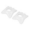 2pcs Face and Body Gua Sha Board Ceramic Gua Sha Board Face Lift Muscle Relief Scraping Massage Tool for Face and Body