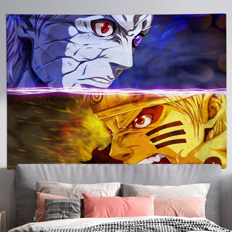 Living Room Background Cloth, Bedroom Hanging Cloth, Japanese Cartoon Anime Tapestry, Room Wall Carpet