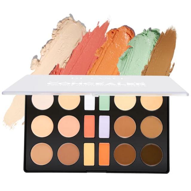 DE LANCI - Палитра консилеров и контуринга из 18 цветов #18 Color Concealer Palette - 37.6g