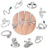 10pcs Crochet Rings Alloy Crochet Tension Rings Accessories for Knitting Lovers