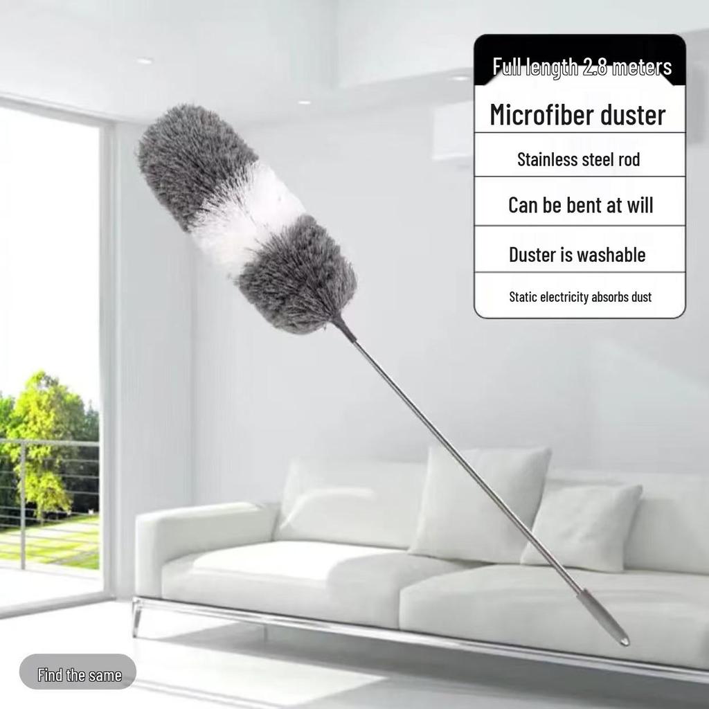 Bendable, Non-shedding Microfiber Duster for Clean Ceilings, Dust-Free & Paint-Safe