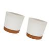 Vasos de Plantas Redondos Vasos Grandes de Flores de Plástico para Plantas de Interior Suculentas Vasos com Drenagem Vasos Decoração de Casa