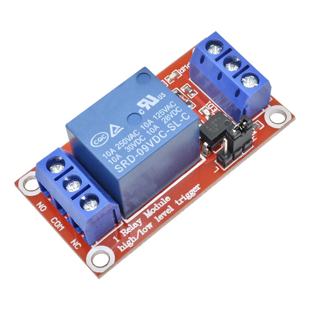 1-Kanal-Relaismodul mit Optokoppler-Unterstützung High- und Low-Level-Trigger Stromversorgungsmodul für Arduino 5V 9V 12V 24V