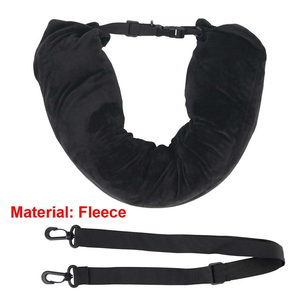 Travel Neck Pillowcase Packable Portable U Shaped Pillow Fillable Clothes Neck Pillows Soft Tube Neck Pillow