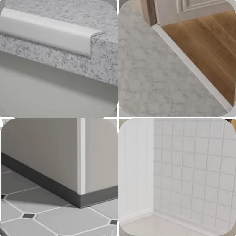 1PC 1M/2M Self Adhesive Wall Corner Protector Flexible Peel&Stick Caulk Strip Floor Transition Strip,Prevents Wall Damage
