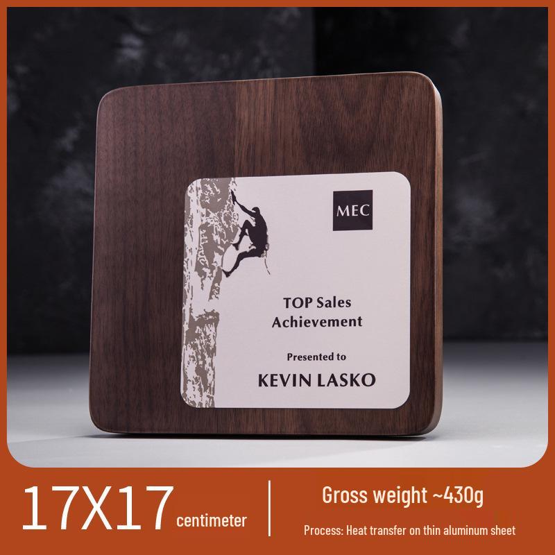 2025 Solid Black Walnut Wood Authorization Award Plaque