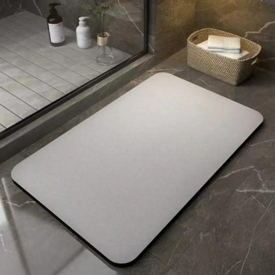 Simple Diatom Mud Floor Mat - Stain-Resistant, Water-Absorbent, Non-Slip, Wear-Resistant, Easy-Clean Bathroom Foot Mat.