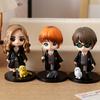 3-10Pcs Harryy Style Potter Posket Hermione Ron Hedwig Vinyl Figure Toy Cake Decoration Car Ornaments Model Doll Gift Toys Q PVC Kid Friendly