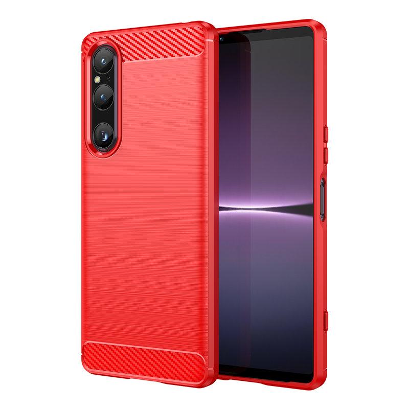 

For Sony Xperai 1 V XQDQ62 XQDQ72 Case Silicon Bumper Armor Soft Silicone TPU Back Cover Matte Phone Case for Sony Xperia 1 V 1V Sony Xperia 1 V красный