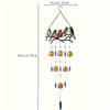 1 Set Creative Bird Design Metal Wind Chimes No Battery Required Hanging Decor for Windows Balconies Gardens