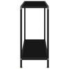 VidaXL Table console Noir 80x35x75 cm Verre trempé 322832