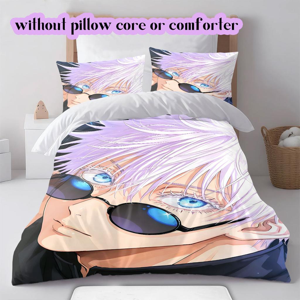 Jujutsu anime Character Soft and Comfortable Duvet Cover, Children's Bedding Set Gift, Extra Large Size, Various Sizes Available