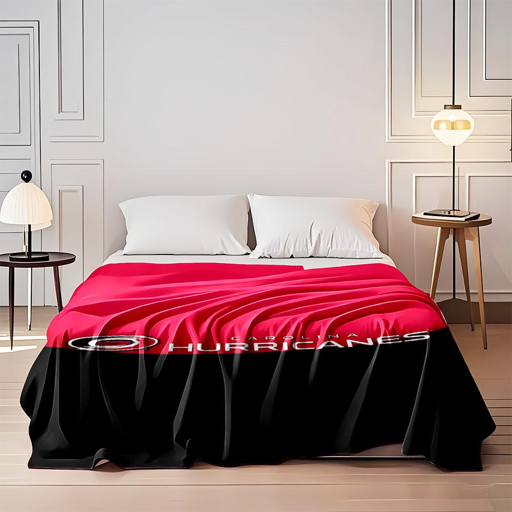 Carolina Hurricanes Logo Blanket print blanket soft and cozy perfect for the living room bed sofa or a nap,gift