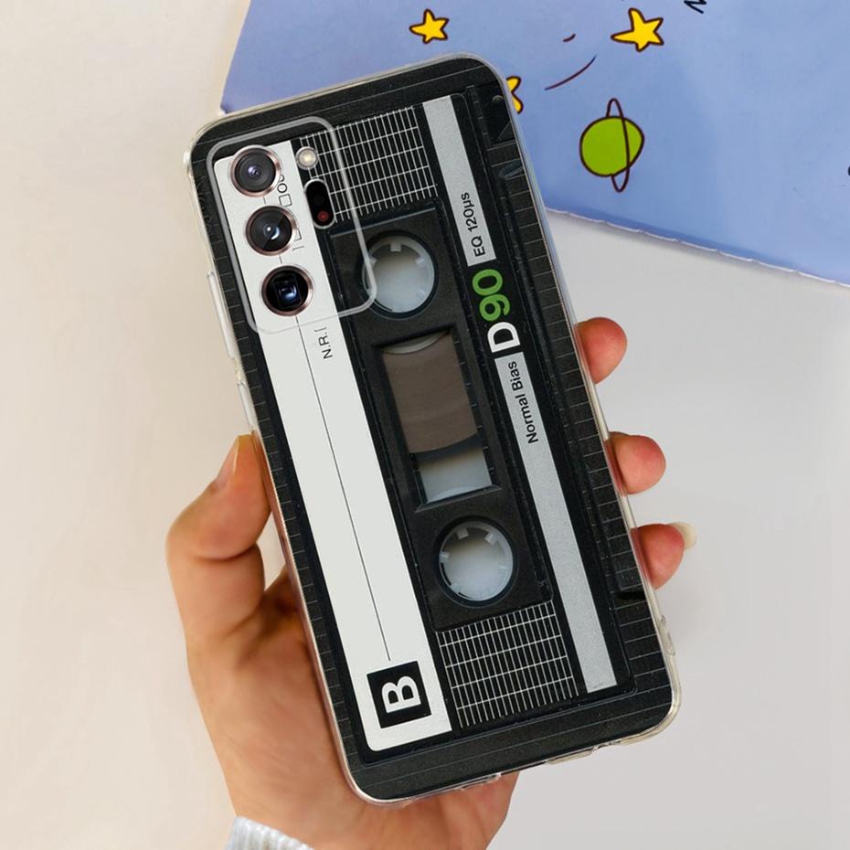 Case For Samsung Galaxy Note 20 Ultra 5G Note20 Cute Flower Cat Painted Soft Silicone TPU Cover For Samsung Note 20 20Ultra