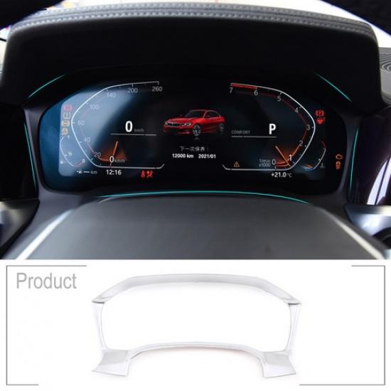 ABS Silver Dashboard Speedmeter Frame Trim Cover For BMW 3 Series G20 -