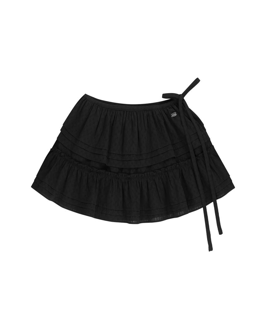 Malittepeulangsowajeobeo W Layered Ruffle Skirt Black