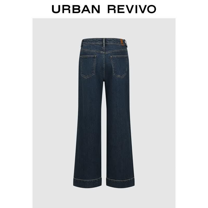 UR2025 Women s Casual Retro Straight-Leg Denim Jeans 27