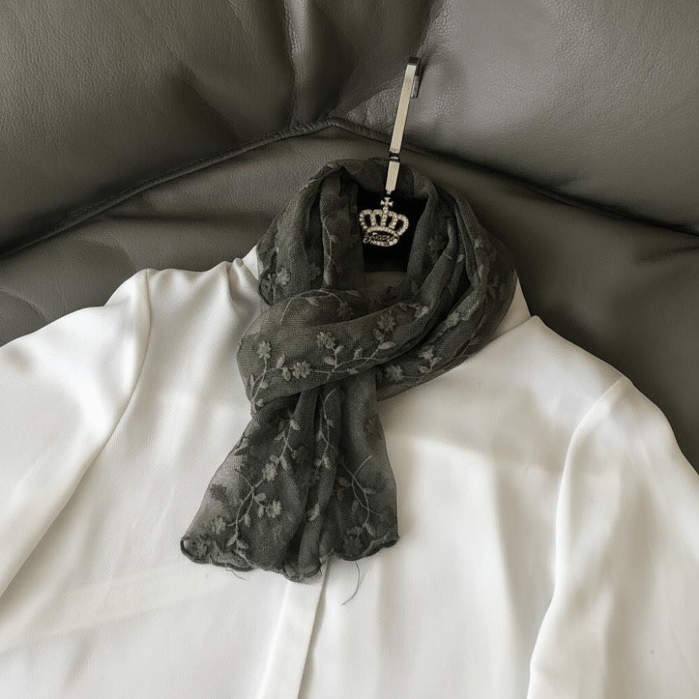 Vielseitiger Damen-Spitzenschal Langer Nackenschutzschal Elegantes Damen-Kopftuch