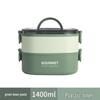 Microwaveable Insulated Lunch Box with Cutlery: Large Capacity Bento for Office Workers and Students