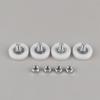 Smooth Sliding Drawer Bearing Pulley 4Pcs with Screw M6 External Thread Wear Resistant Wheels for Closet Cabinet Moving
