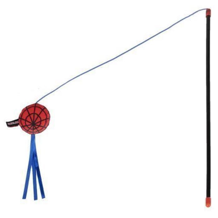 Prut pro kočku - Pro Fan Pets - Spiderman - Měkká tkanina - 55x6.5x3 cm - Interaktivní hračka