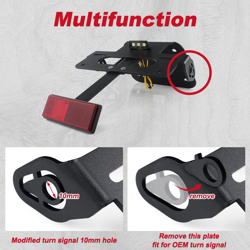 Fit For Yamaha YZF-R3 R3 MT25 MT03 MT-03 2015-Up YZF-R25 2014-Up Motorcycle Rear Tail Tidy License Plate Fender Eliminator Kit