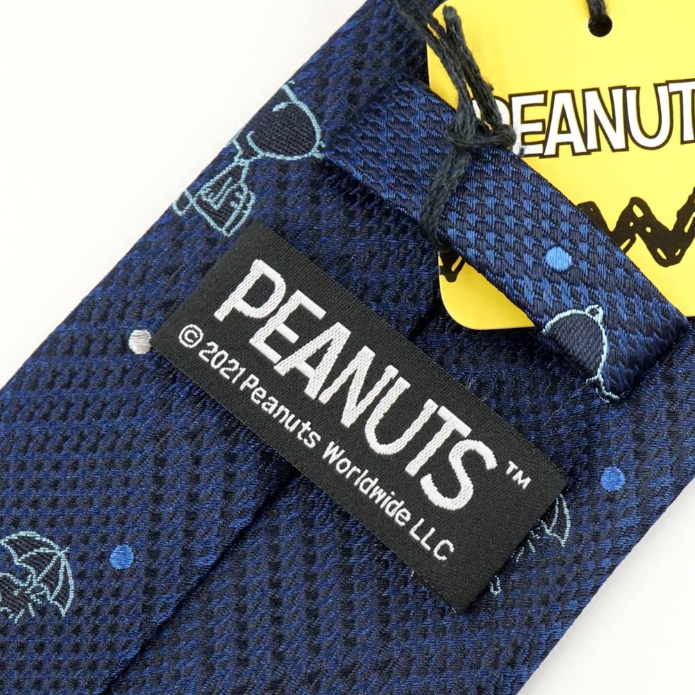 Peanuts Snoopy Tie PN914458 Navy Blue SNOOPY Business Brand Tie Gift