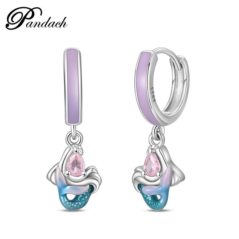 Brincos Exquisitos de Abelha, Borboleta e Joaninha em Prata de Lei 925 Para Mulheres Românticos Brincos em Forma de Coração Rosa Joias para Festa de Casamento